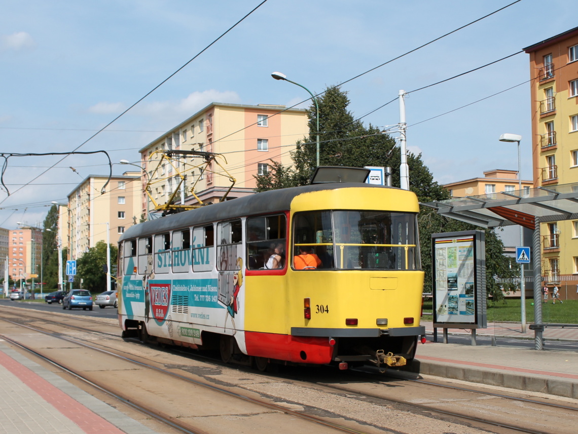 Мост ― Литвинов, Tatra T3M.3 № 304