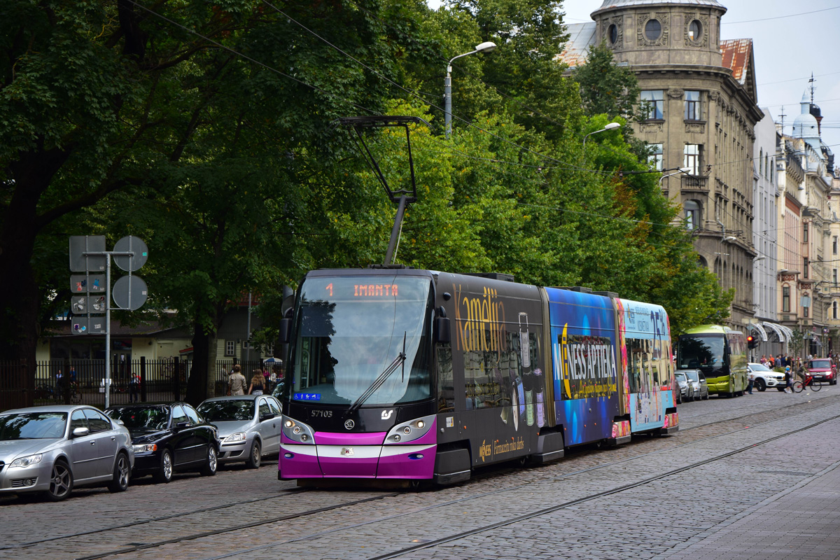 Рига, Škoda 15T ForCity Alfa Riga № 57103