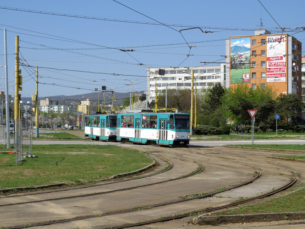 Кошице, Tatra T6A5 № 625; Кошице, Tatra T6A5 № 624