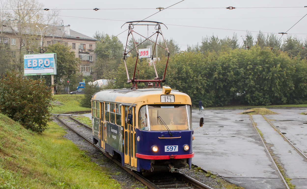 Екатеринбург, Tatra T3SU № 597