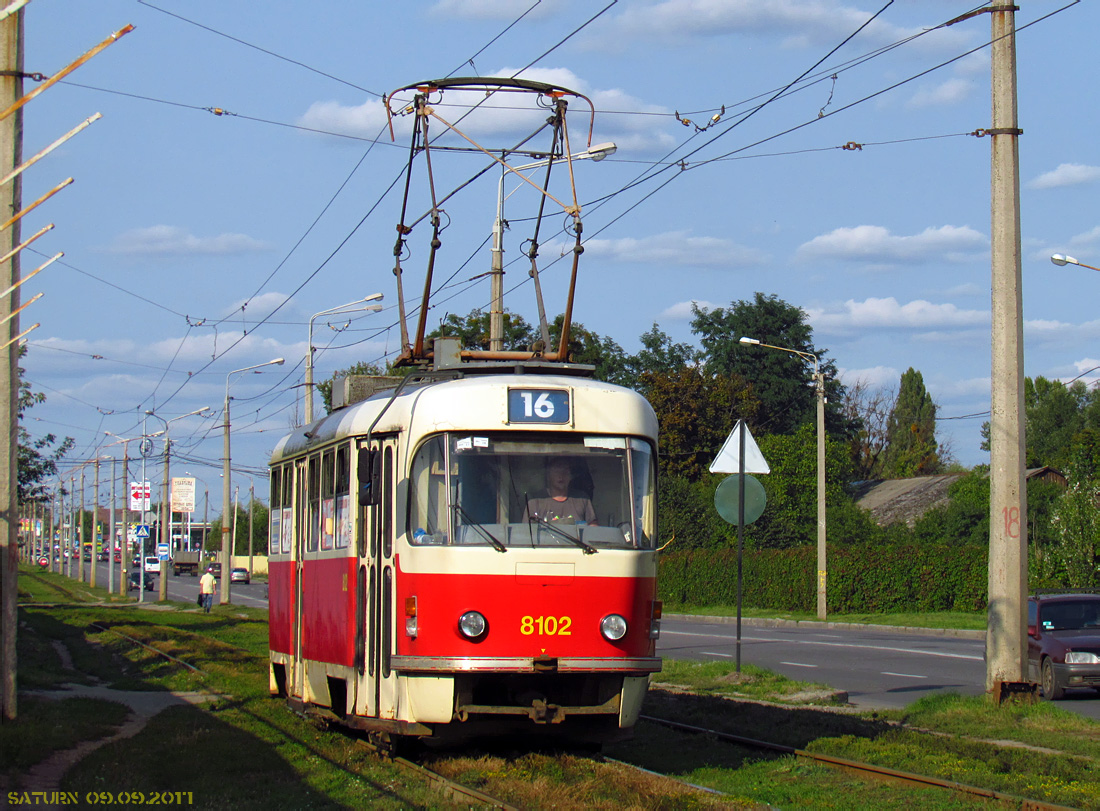 Харьков, Tatra T3M № 8102