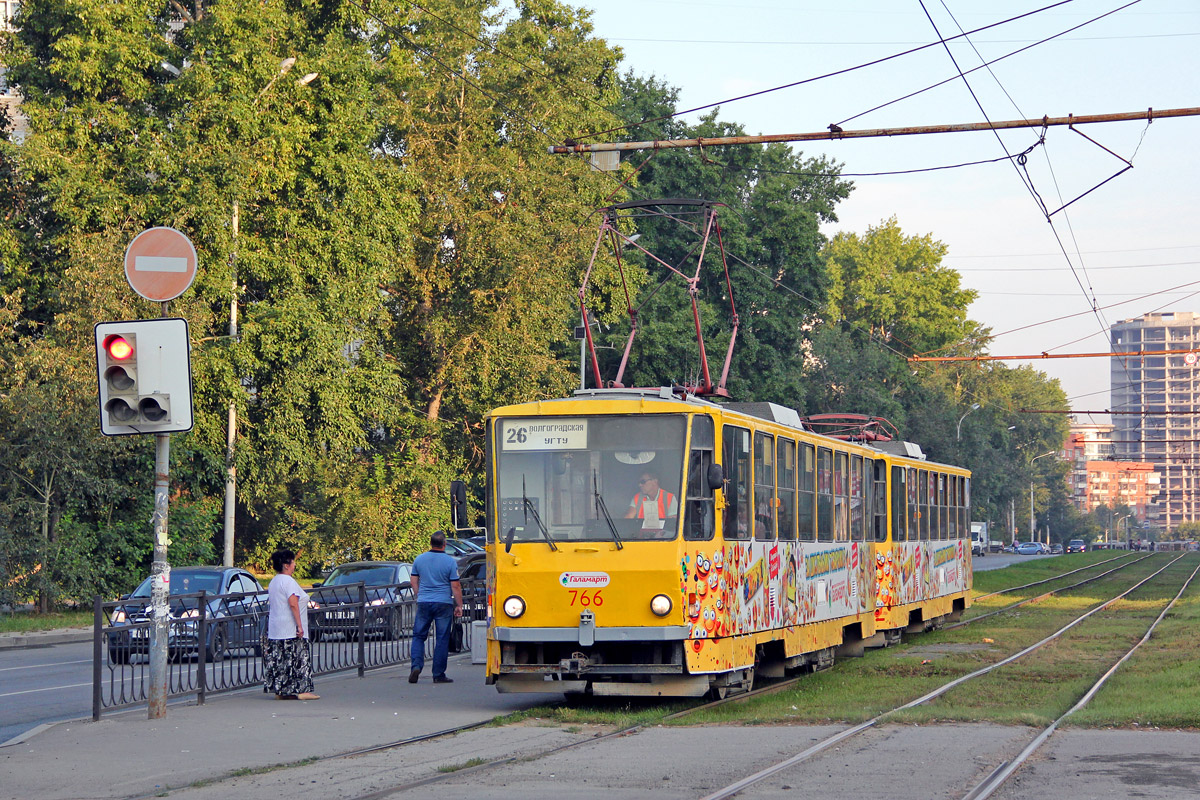 Екатеринбург, Tatra T6B5SU № 766