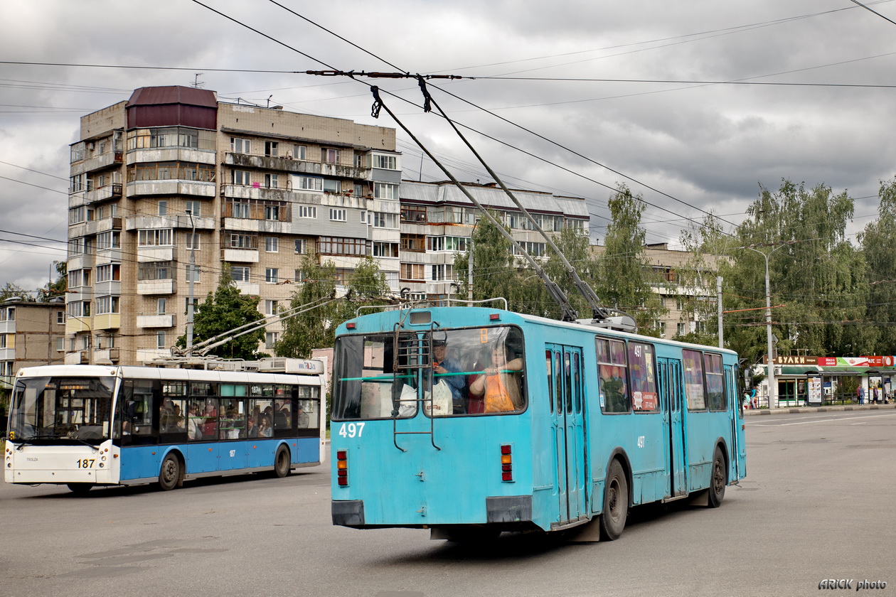 Владимир, Тролза-5265.00 «Мегаполис» № 187; Владимир, ЗиУ-682Г-012 [Г0А] № 497