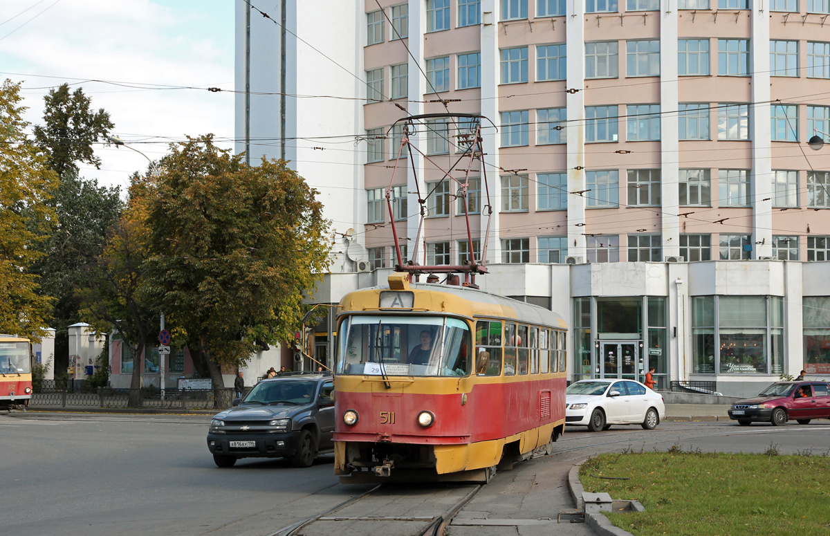 Екатеринбург, Tatra T3SU (двухдверная) № 511