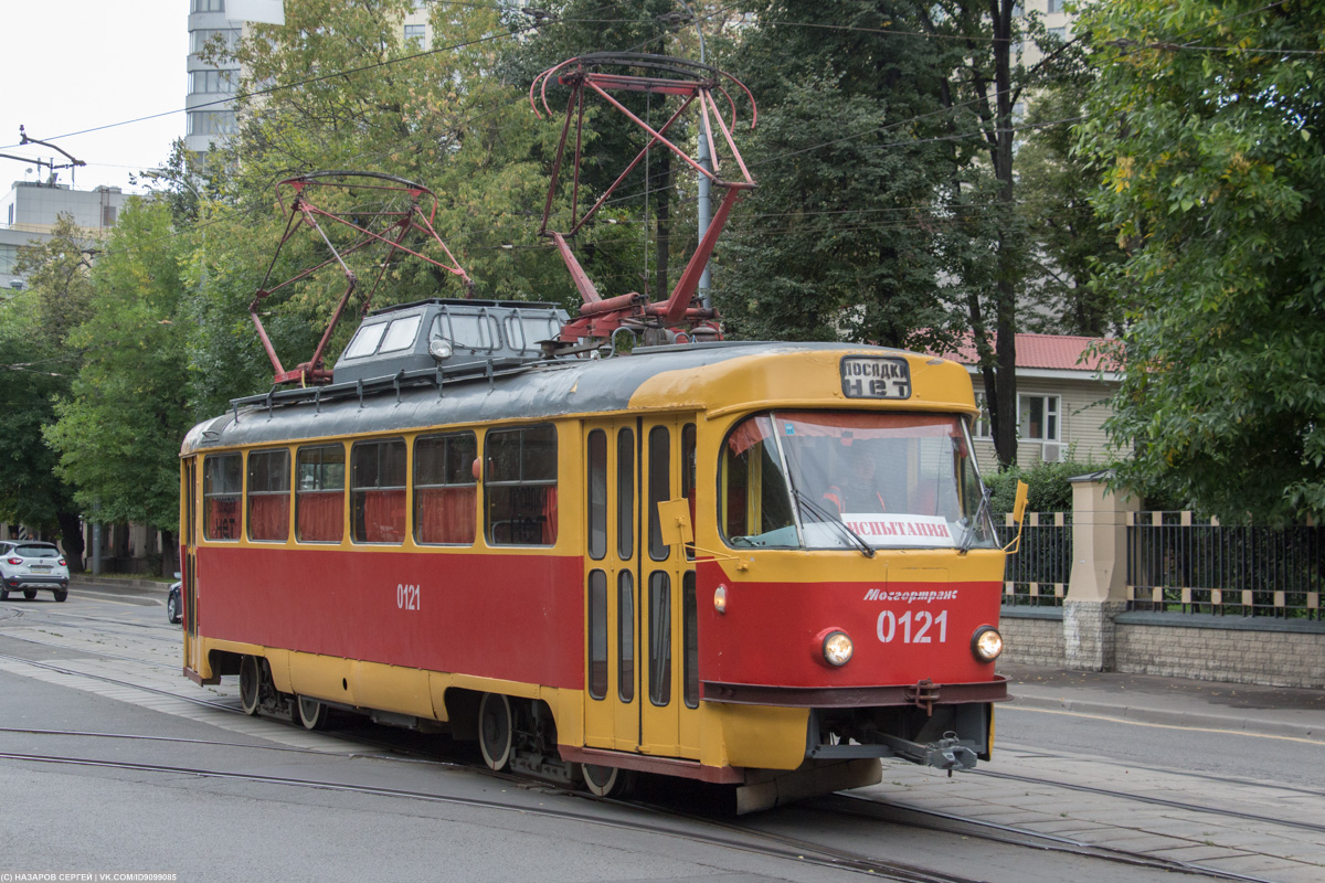 Москва, Tatra T3SU (двухдверная) № 0121