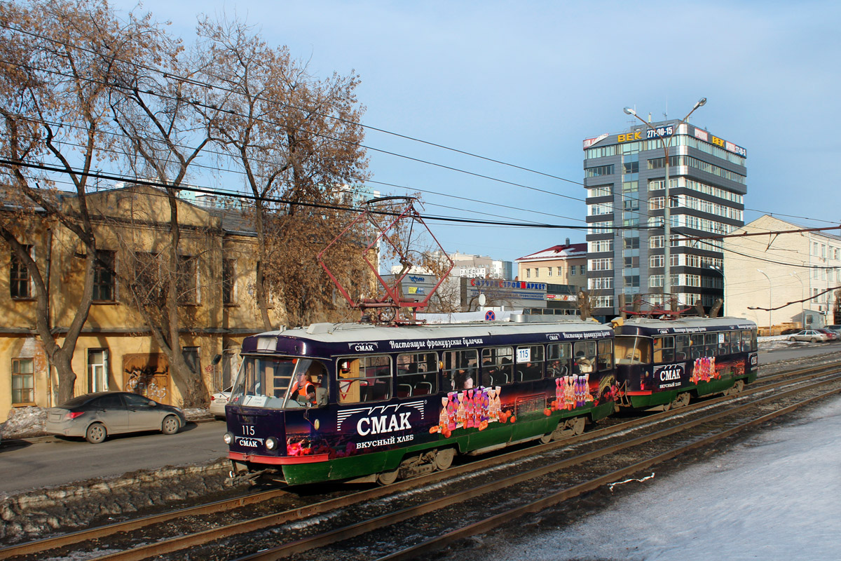 Екатеринбург, Tatra T3SU (двухдверная) № 115