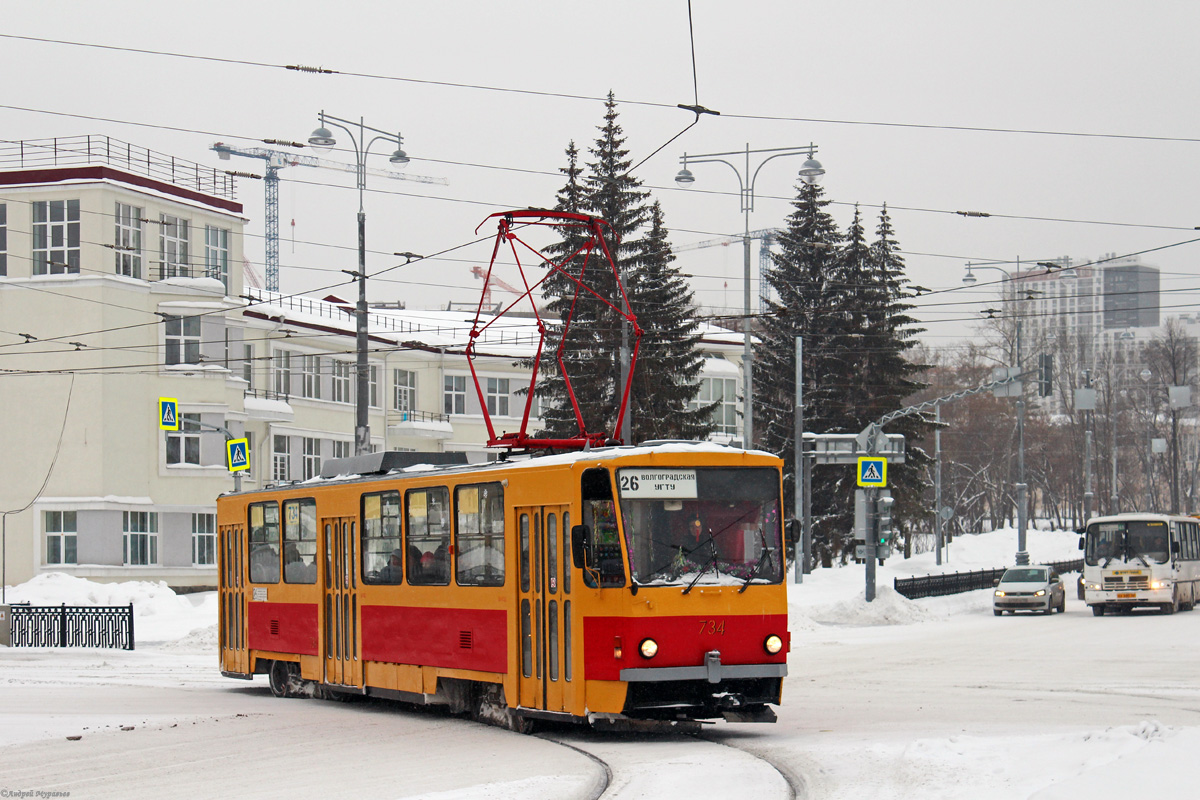 Екатеринбург, Tatra T6B5SU № 734