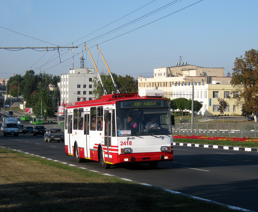 Харьков, Škoda 14TrM № 2418