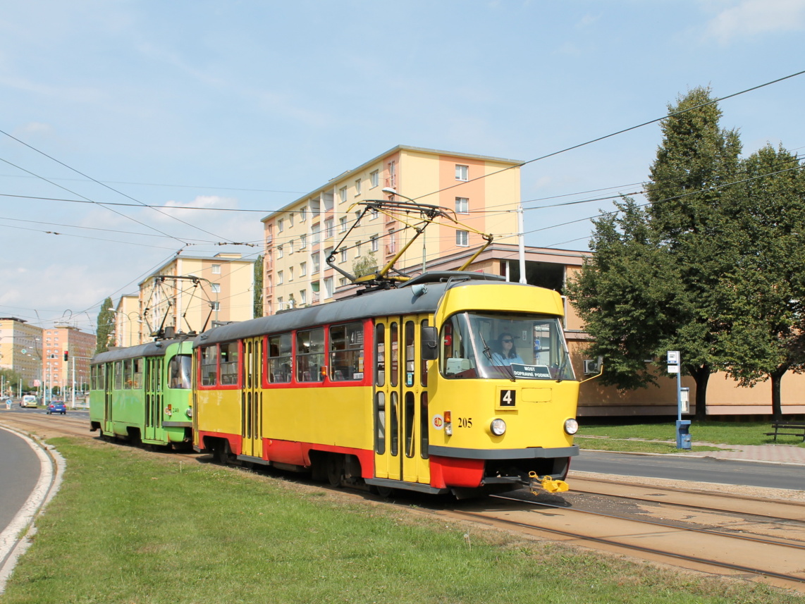 Мост ― Литвинов, Tatra T3M.3 № 205