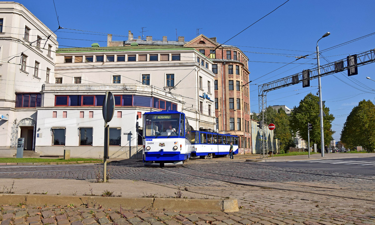 რიგა, Tatra Т3MR (T6B5-R) № 35054; რიგა — Miscellaneous photos; რიგა — Tramway Lines and Infrastructure
