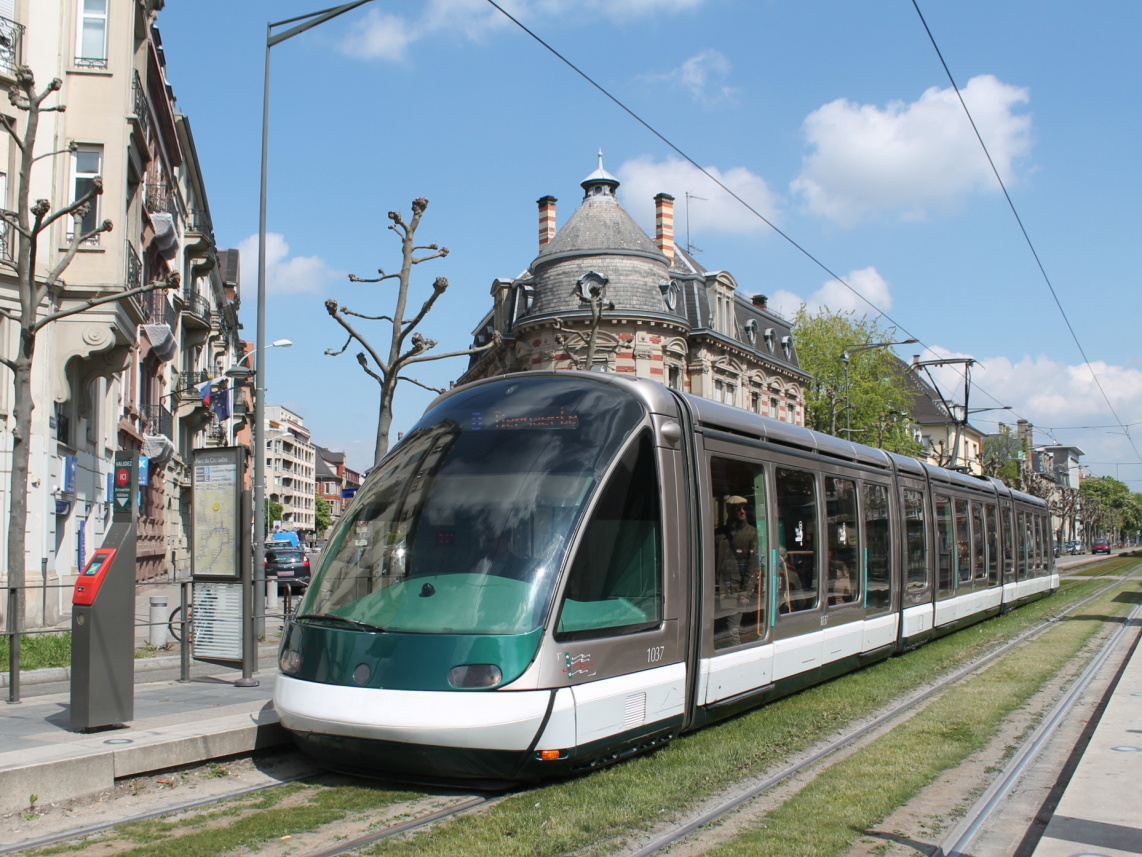 Страсбург, Bombardier Eurotram (Flexity Outlook) № 1037