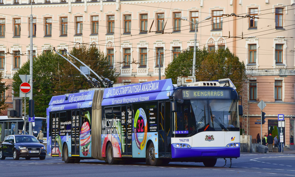 Рига, Solaris Trollino II 18 Ganz № 16218