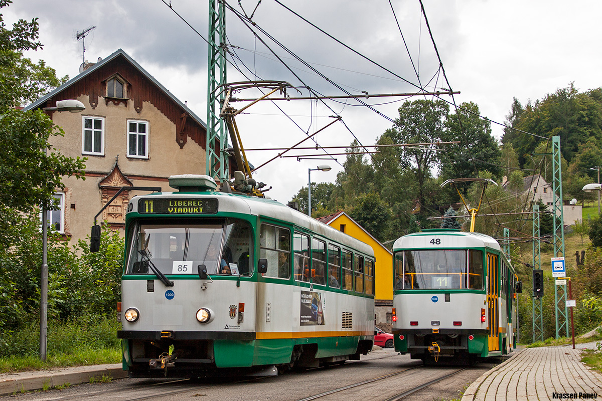 Либерец ― Яблонец-над-Нисой, Tatra T3R.PV № 20; Либерец ― Яблонец-над-Нисой, Tatra T3R.PLF № 48