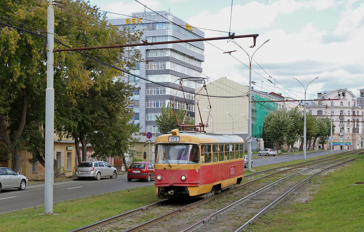 Екатеринбург, Tatra T3SU (двухдверная) № 516