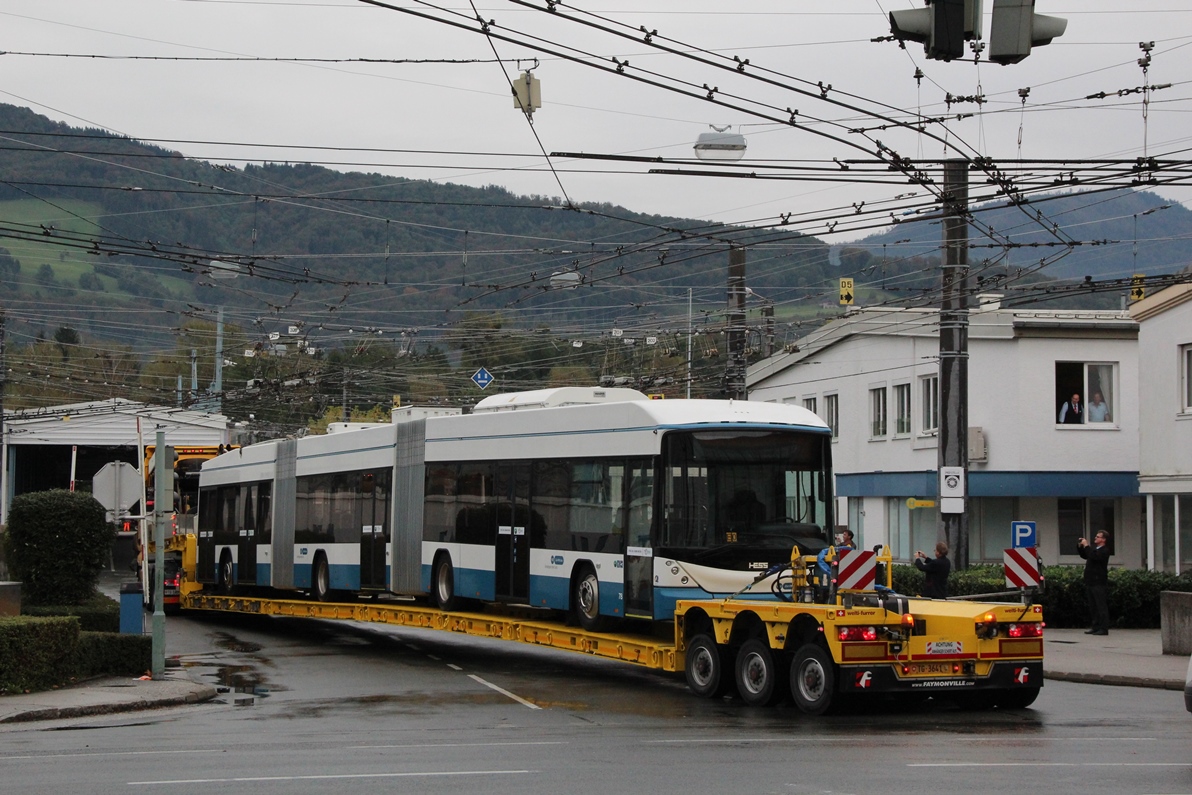 Зальцбург, Hess lighTram (BGGT-N2C) № (78); Зальцбург — Испытания трёхсекционных троллейбусов