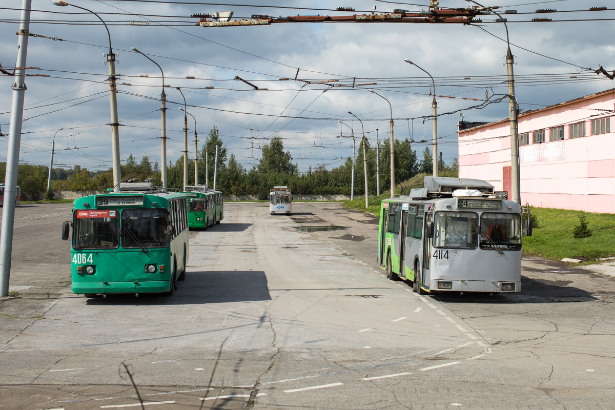 Nowosybirsk, ZiU-682V-012 [V0A] Nr 4064; Nowosybirsk, ST-6217 Nr 4114; Nowosybirsk — Tram and trolleybus depots