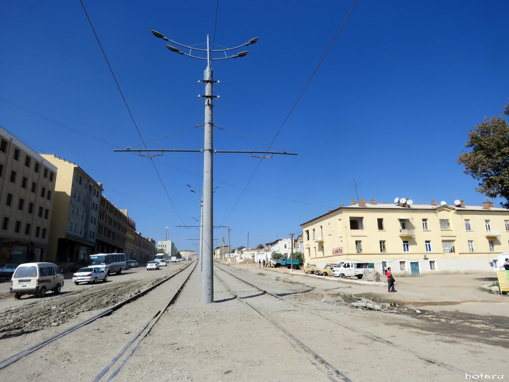Samarkand — Tramway Line construction to the Siab bazaar