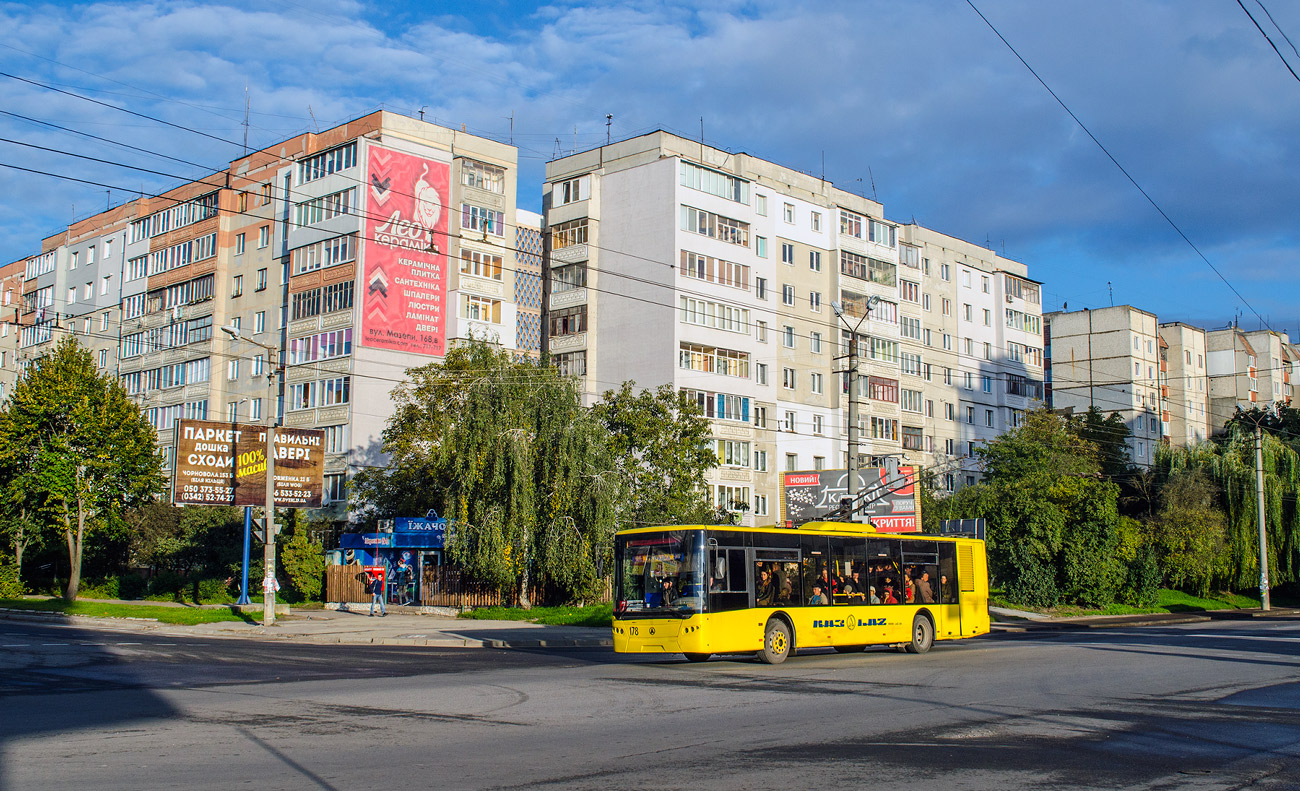 Ивано-Франковск, ЛАЗ E183D1 № 178