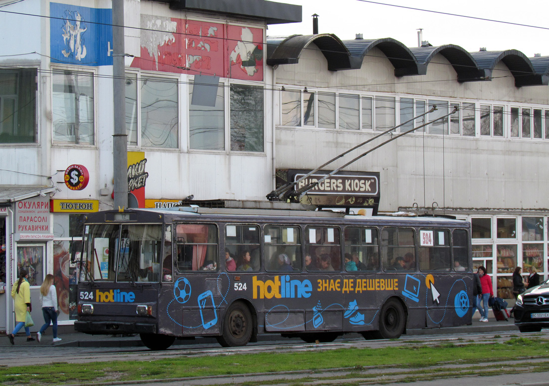 Львов, Škoda 14Tr02/6 № 524