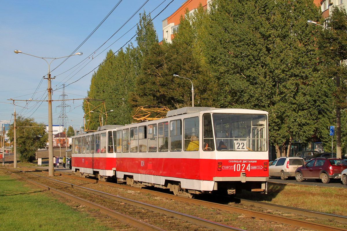 Самара, Tatra T6B5SU № 1024