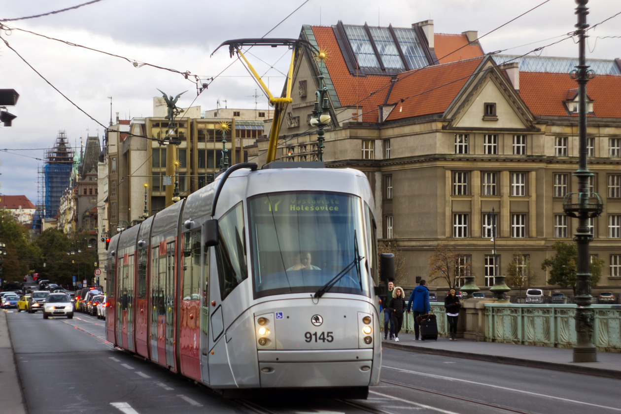 Прага, Škoda 14T Elektra № 9145