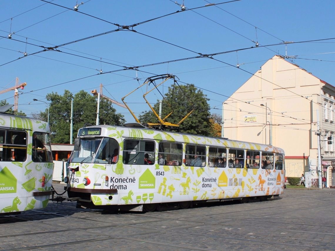 Прага, Tatra T3R.P № 8543