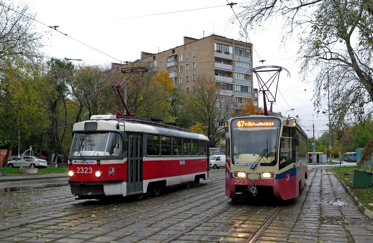 Moskva, MTTA-2 č. 2323; Moskva, 71-619A č. 2123