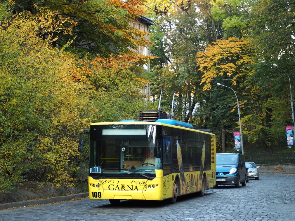 Львов, ЛАЗ E183D1 № 109