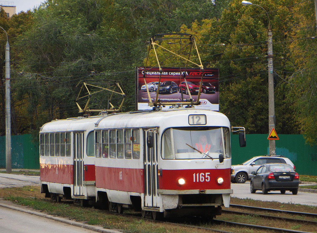 Самара, Tatra T3SU (двухдверная) № 1165