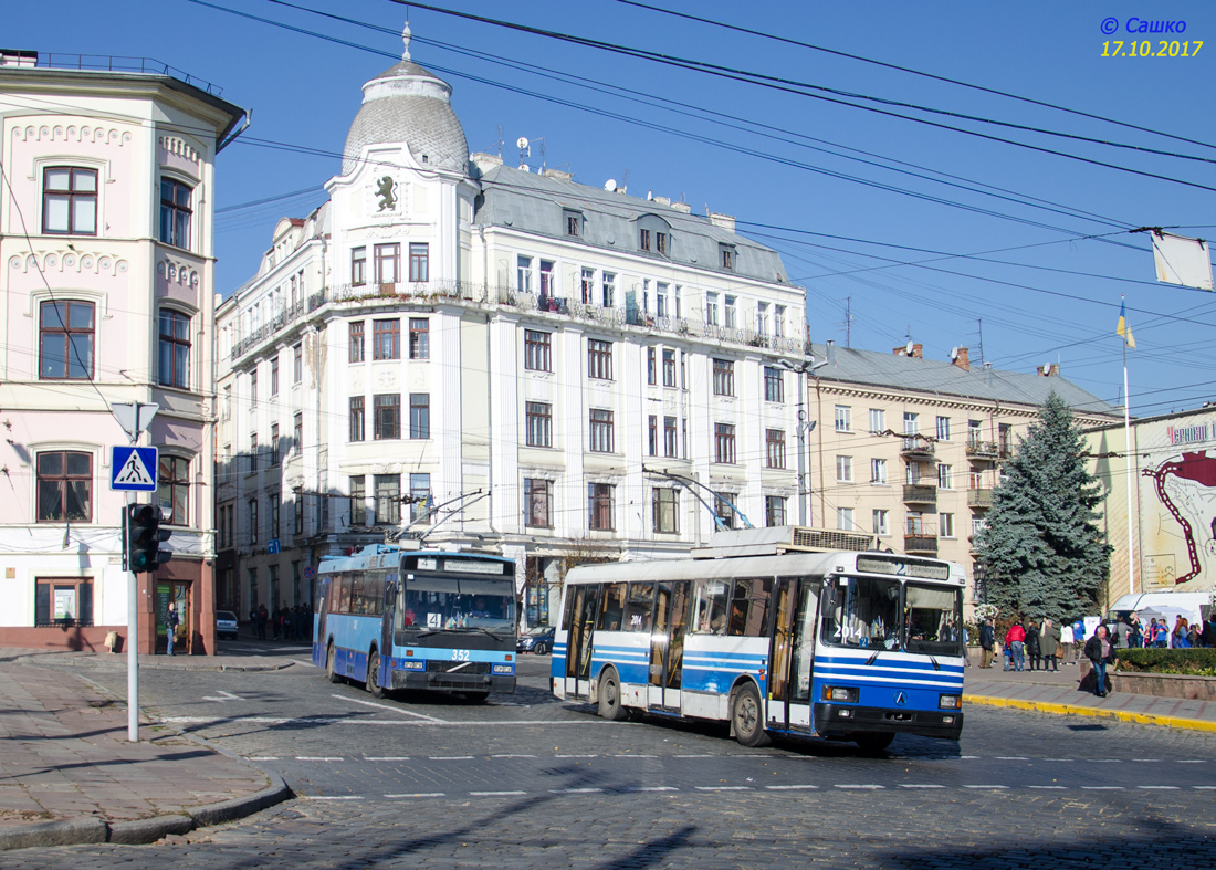 ჩერნივცი, Den Oudsten B88 № 352; ჩერნივცი, LAZ-52522 № 2014