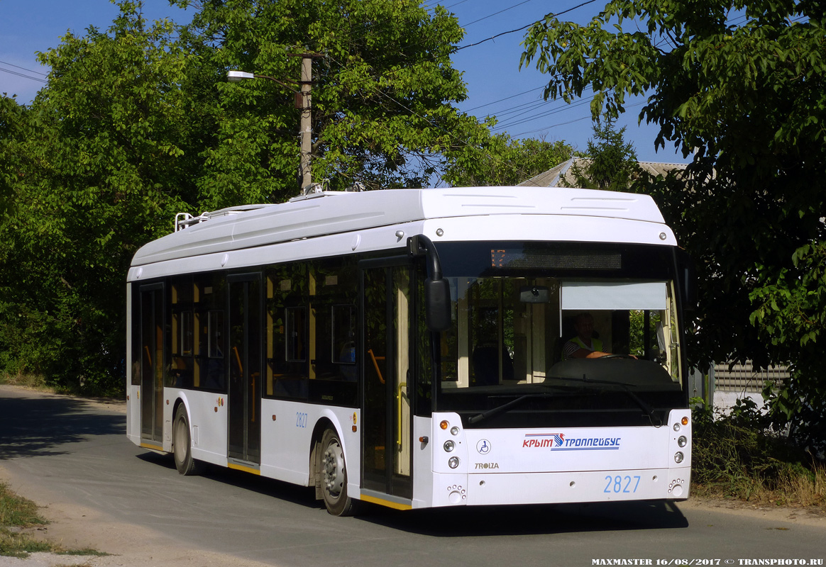 Крымский троллейбус, Тролза-5265.03 «Мегаполис» № 2827; Крымский троллейбус — Движение троллейбусов без КС (автономный ход)
