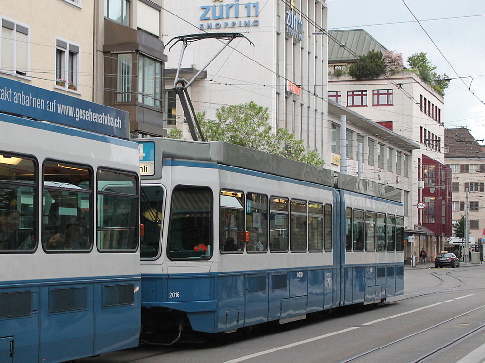 Цюрих, SWS/SWP/BBC Be 4/6 "Tram 2000" № 2016