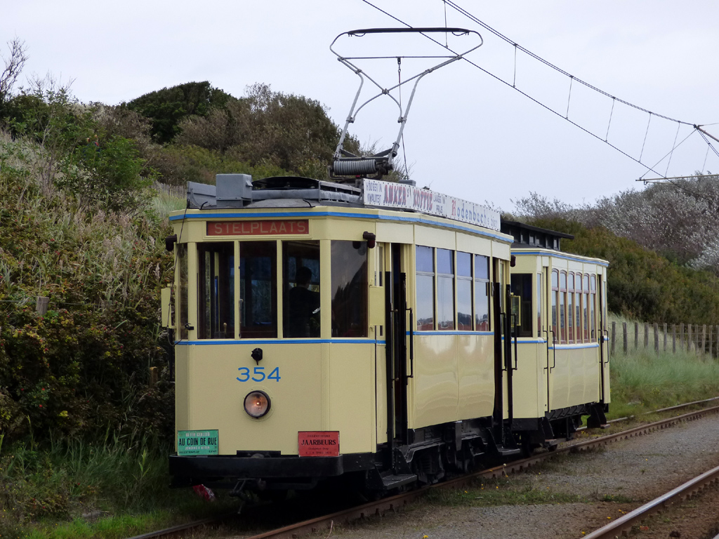 Kusttram, 3-axle motor car — 354; Kusttram — 3. Themarit TTO Noordzee, 01.10.2017
