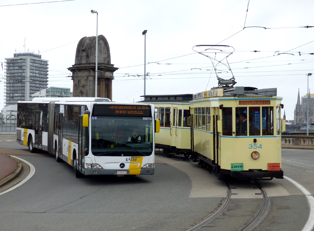 Tram du Littoral, 3-axle motor car N°. 354; Tram du Littoral — 3. Themarit TTO Noordzee, 01.10.2017