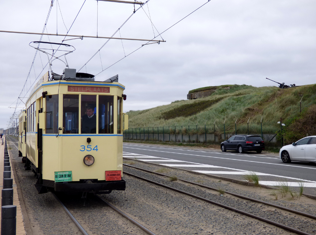 Tram du Littoral, 3-axle motor car N°. 354; Tram du Littoral — 3. Themarit TTO Noordzee, 01.10.2017