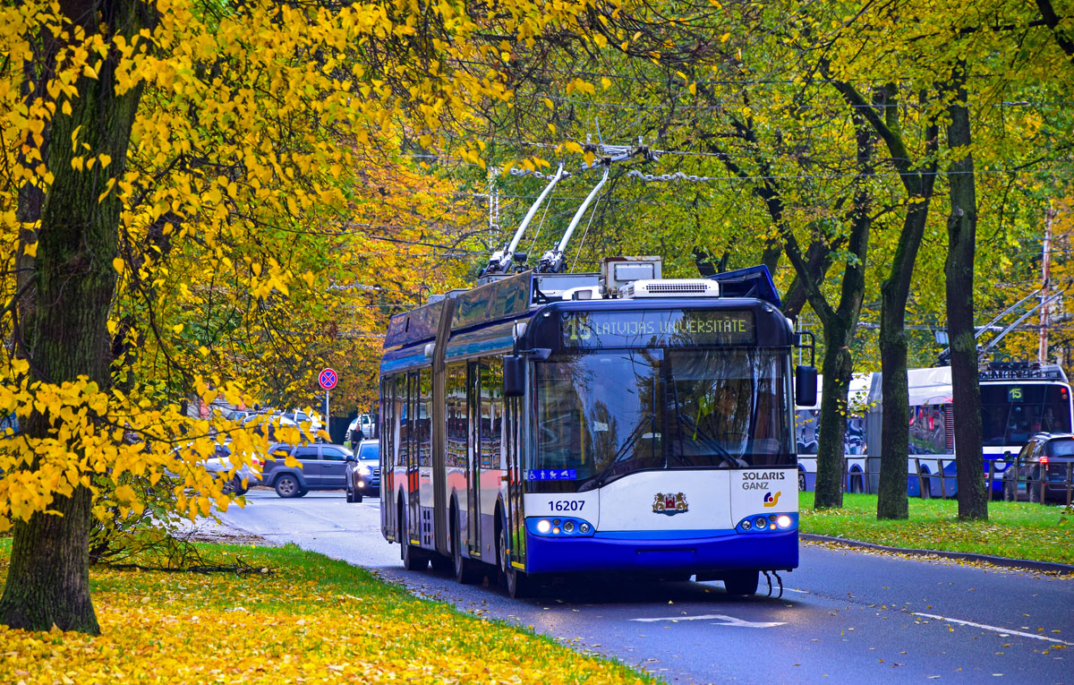 Рига, Solaris Trollino II 18 Ganz № 16207