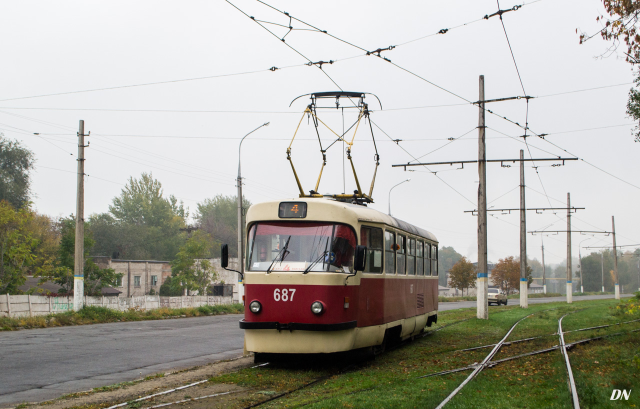 Каменское, Tatra T3SU № 687