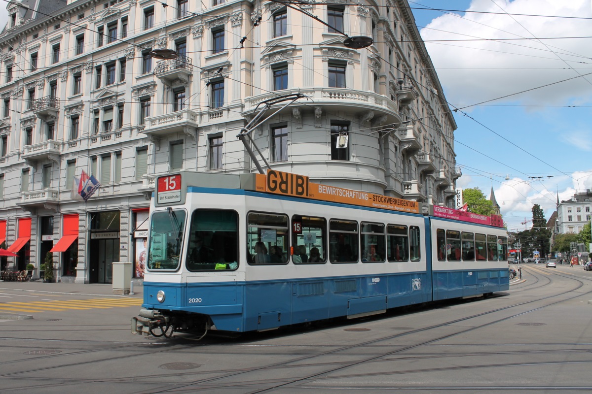 Цюрих, SWS/SWP/BBC Be 4/6 "Tram 2000" № 2020
