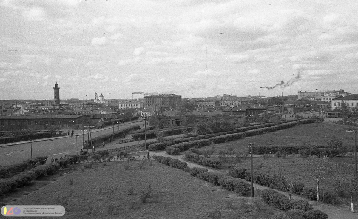 Омск — Закрытые трамвайные линии; Омск — Исторические фотографии; Омск — Трамвайные линии — Правый Берег Оми