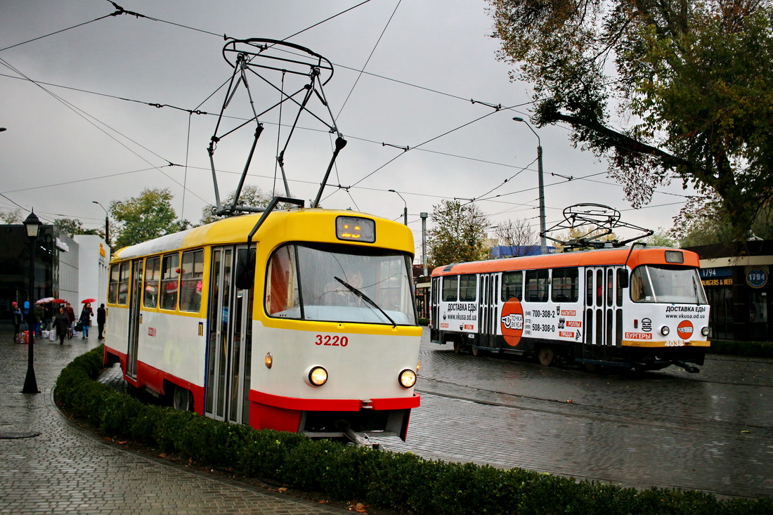 Odessza, Tatra T3R.P — 3220; Odessza, Tatra T3R.P — 4038 Odessza, Tatra T3R.P — 3220; Odessza, Tatra T3R.P — 4038