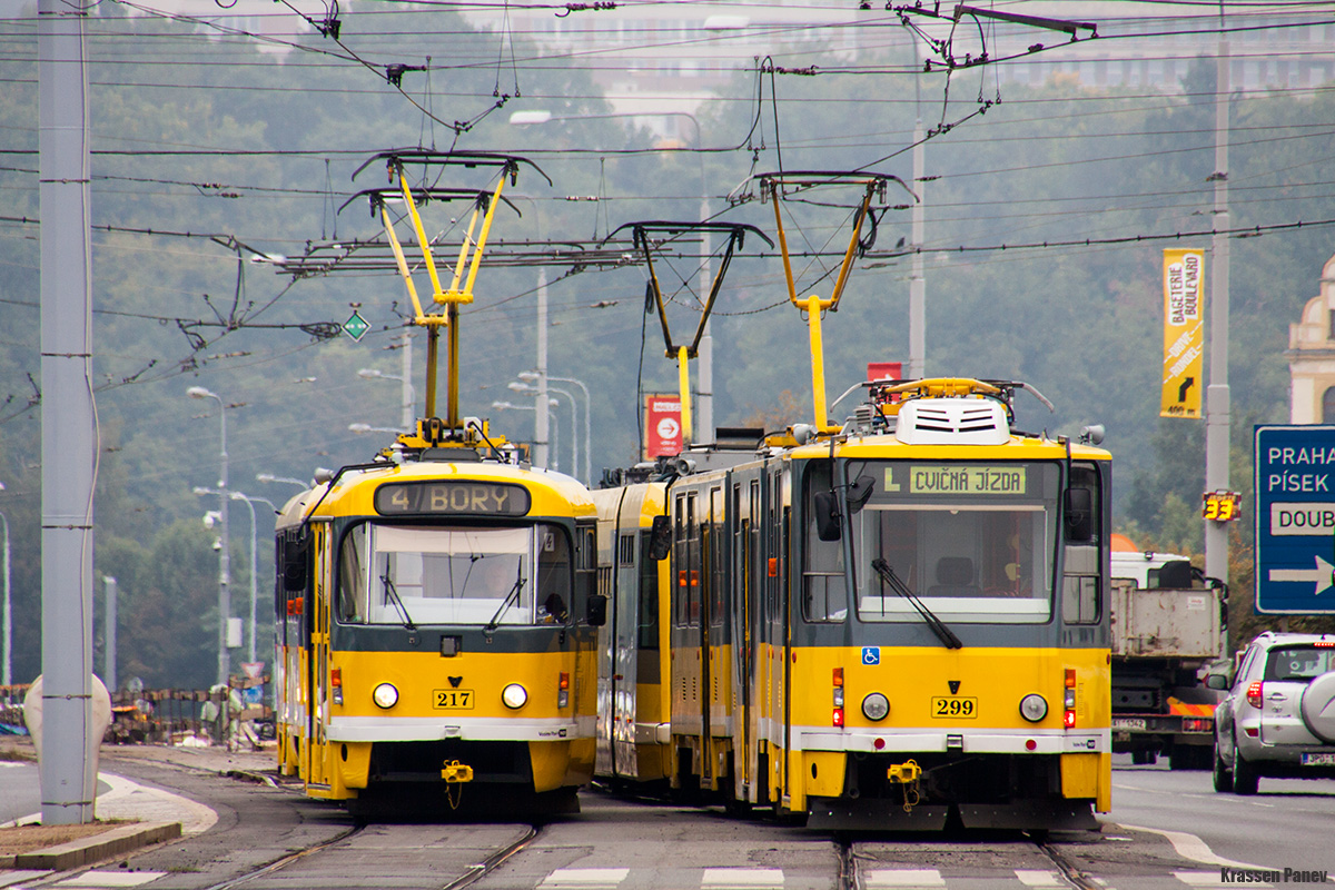 Пльзень, Tatra KT8D5R.N2P № 299; Пльзень, Tatra T3R.P № 217