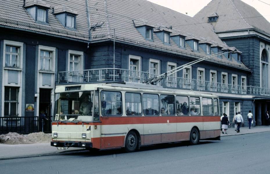 Веймар, Škoda 14Tr01 № 8000; Веймар — Старые фотографии — Троллейбус