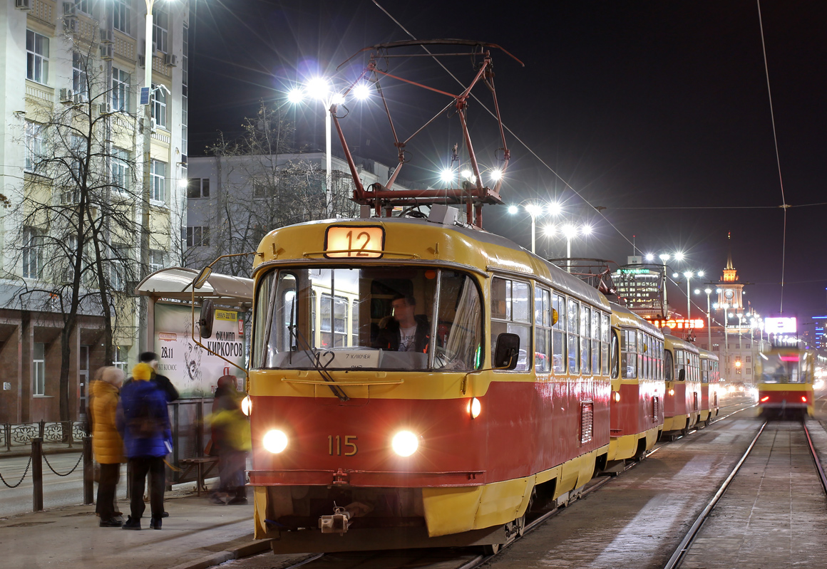 Екатеринбург, Tatra T3SU (двухдверная) № 115