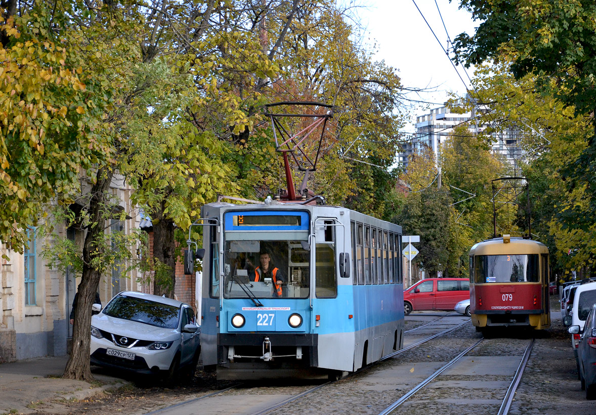 Краснодар, 71-608К № 227; Краснодар, Tatra T3SU № 079