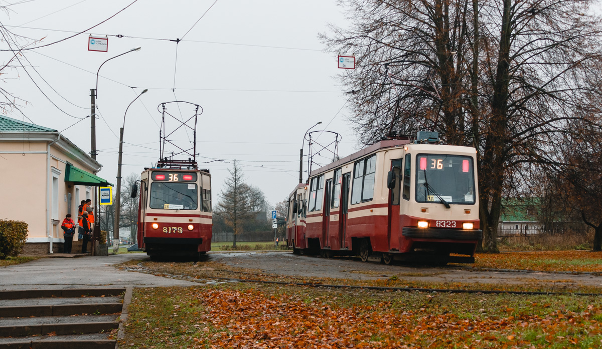 Sankt-Peterburg, LVS-86K № 8173; Sankt-Peterburg, 71-134K (LM-99K) № 8323