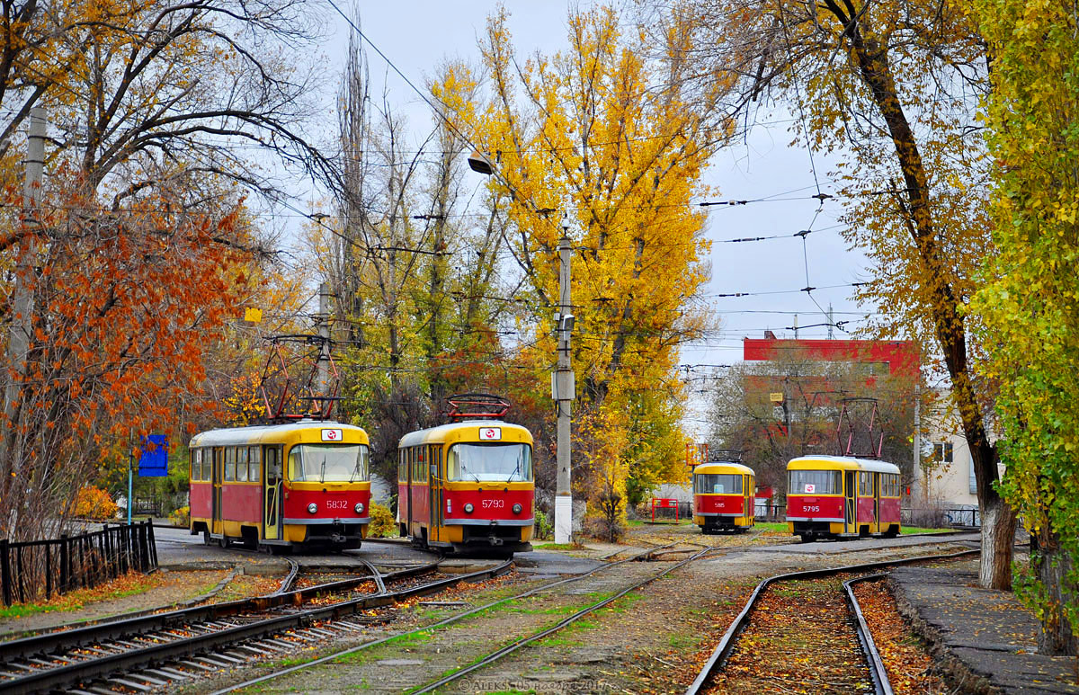 Волгоград, Tatra T3SU № 5832; Волгоград, Tatra T3SU № 5793; Волгоград, Tatra T3SU № 5795; Волгоград, Tatra T3SU № 5815