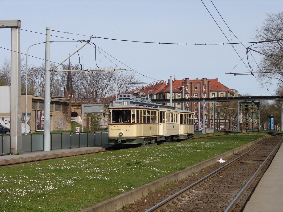 Dresden, Busch 2-axle motor car č. 734 (201 305)