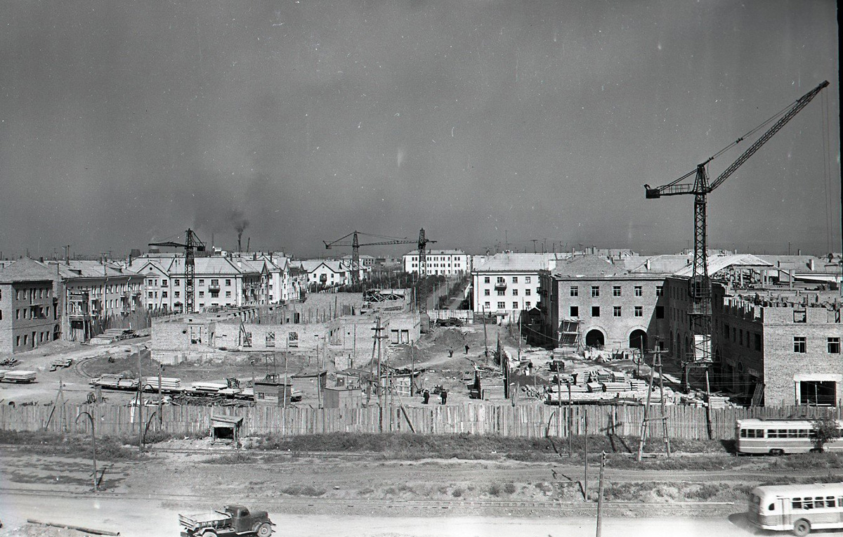 Omsk — Closed tram lines; Omsk — Historical photos; Omsk — Tram lines – Right bank of the Om River