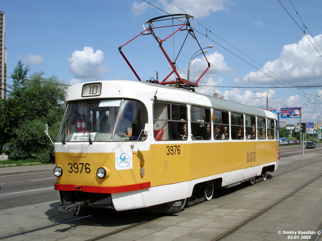 Moscow, Tatra T3SU № 3976