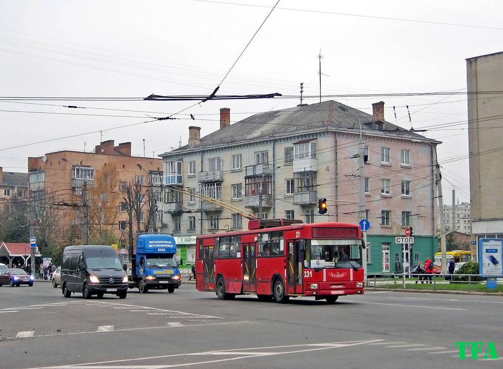 Луцк, MPK/Jelcz 120MT № 231